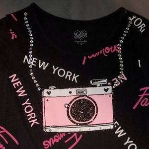 Justice Celebrity Black Shirt